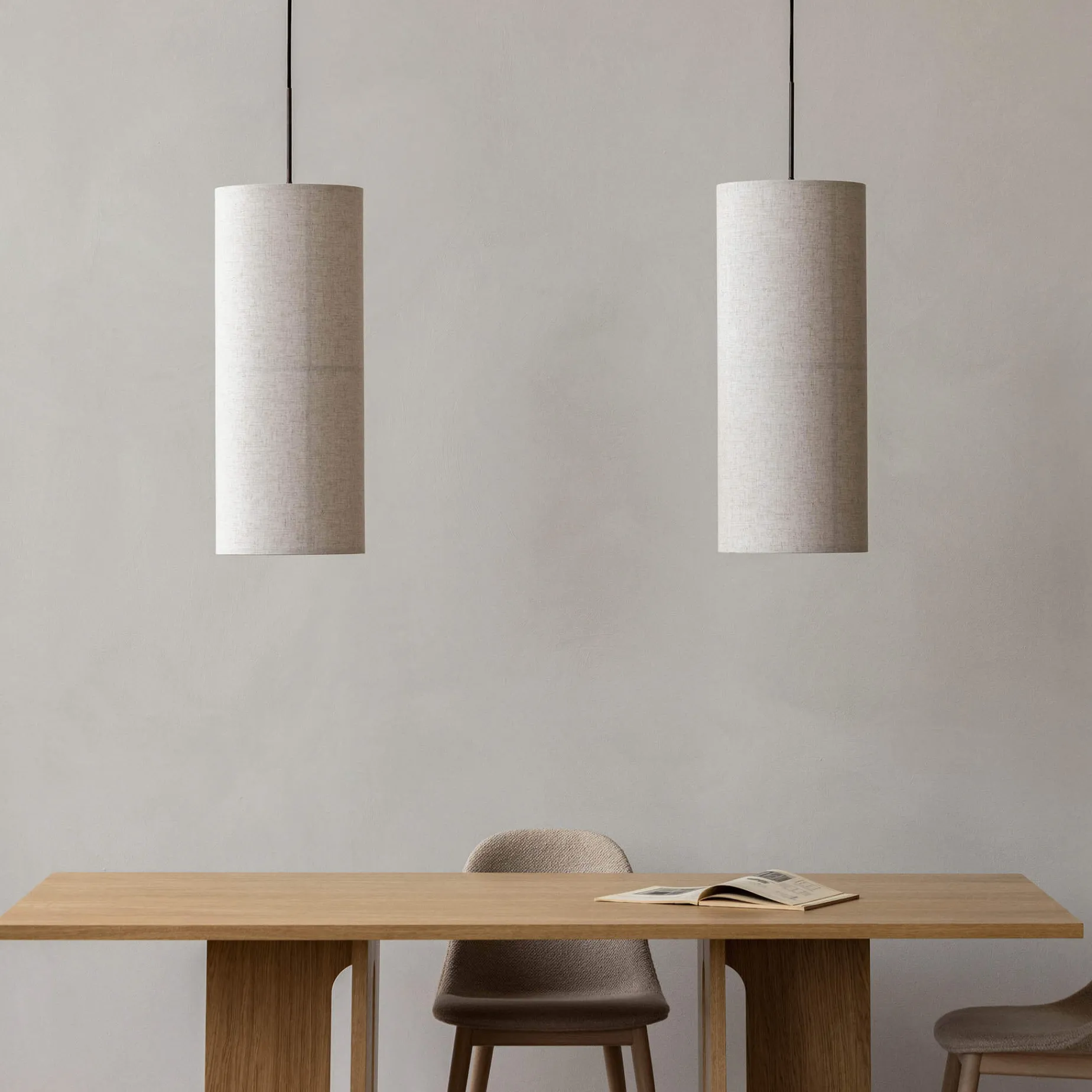 Hashira pendant ⌀30 | white linen