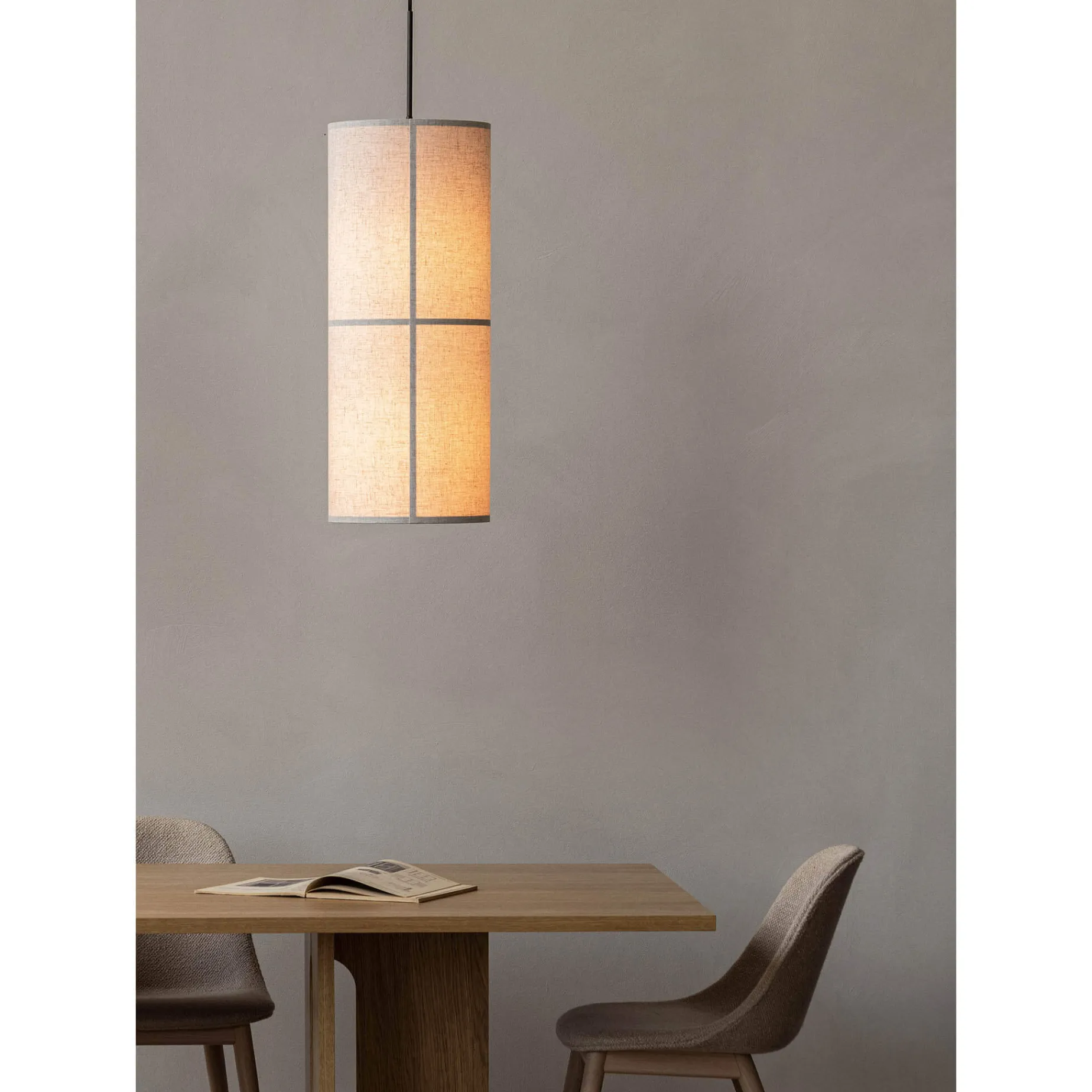 Hashira pendant ⌀30 | white linen