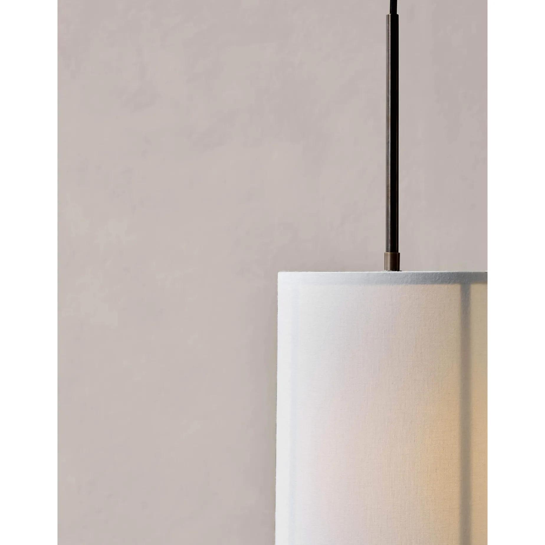 Hashira pendant ⌀30 | white linen