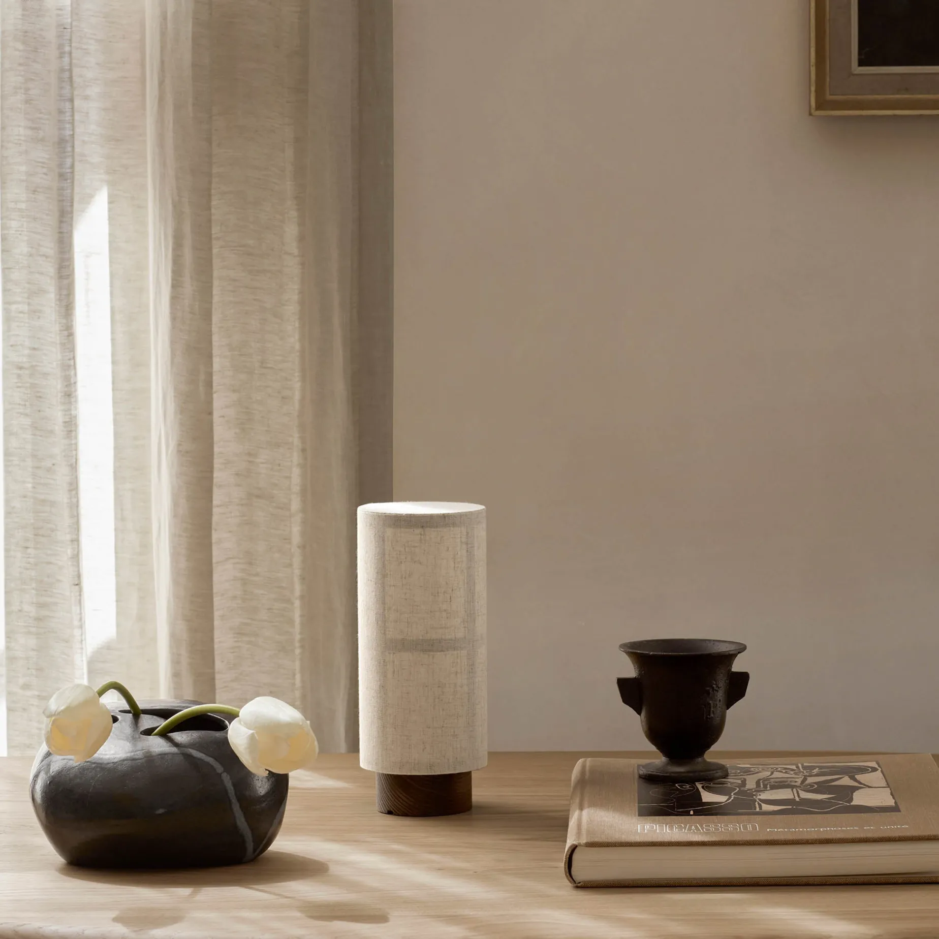 Hashira portable | raw linen