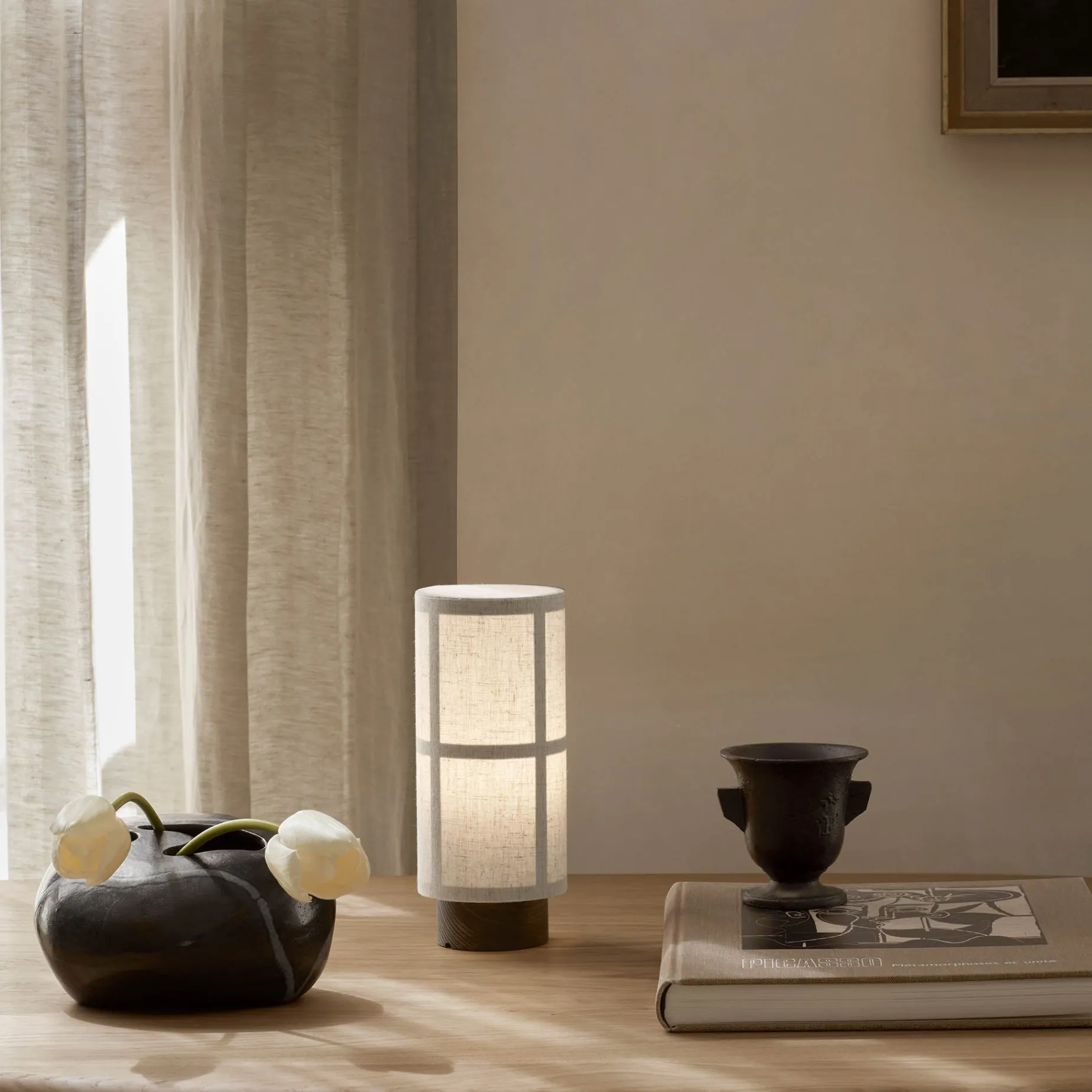Hashira portable | raw linen