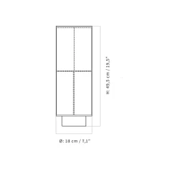 Hashira table | raw linen