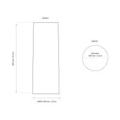 Hebe large | off-white / long natural