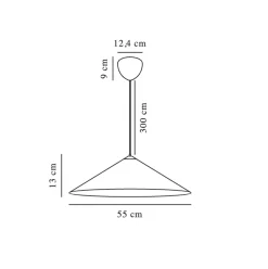 Hill 55 pendant | white tyvek