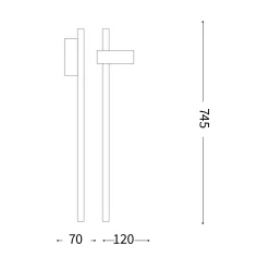 Hub garden H74-100cm | anthracite