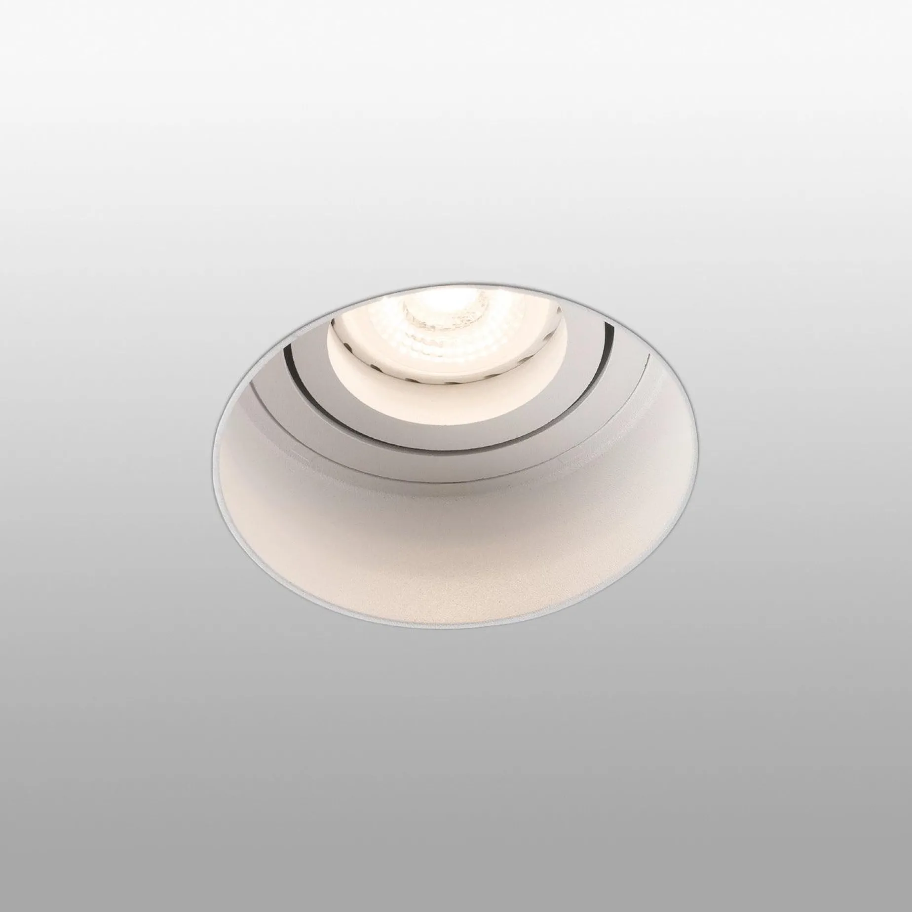 Hyde round trimless dir | white