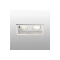 Hyde square trimless dir | white
