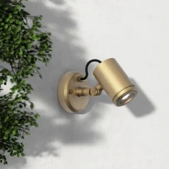 Jura wall spotlight | solid brass