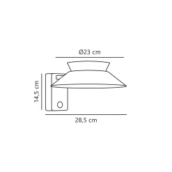 Justina wall solar | anthracite