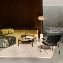 JWDA floor | travertine and brushed brass