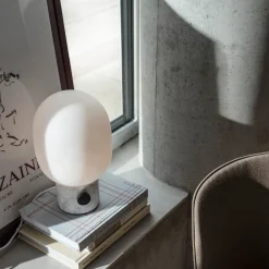 JWDA table lamp | calacatta viola marble