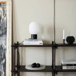 JWDA table lamp steel | alabaster white