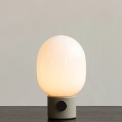 JWDA table lamp steel | alabaster white