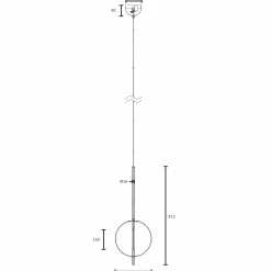 Kandinsky pendant ⌀30 | smoked brown