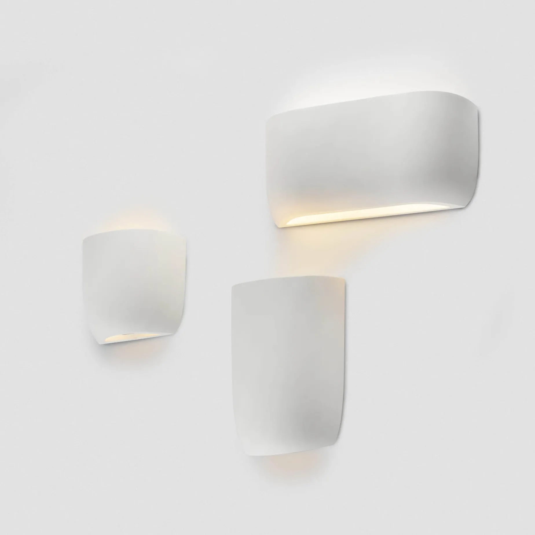 Kappu 158-250-300 | white plaster