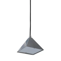 Kare pendant | tumbled stainless steel