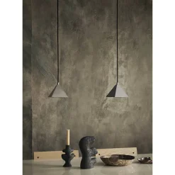 Kare pendant | tumbled stainless steel