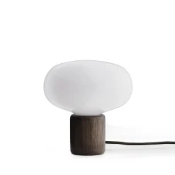 Karl Johan t | smoked oak and opal white glass