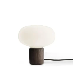 Karl Johan t | smoked oak and opal white glass