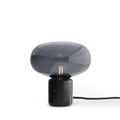 Karl Johan t | smoked oak and opal white glass