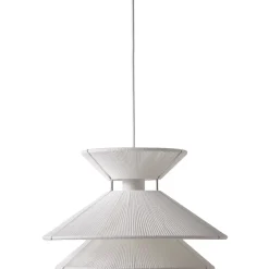 Kiku pendant ⌀35 | white cord