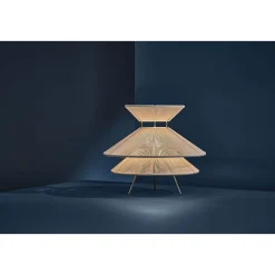 Kiku table ⌀35 | white cord