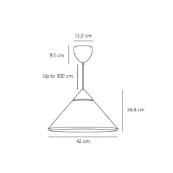 Kinto pendant ⌀42 | white