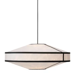 Kite pendant ⌀75 | white and black tyvek
