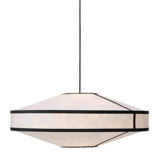 Kite pendant ⌀75 | white and black tyvek