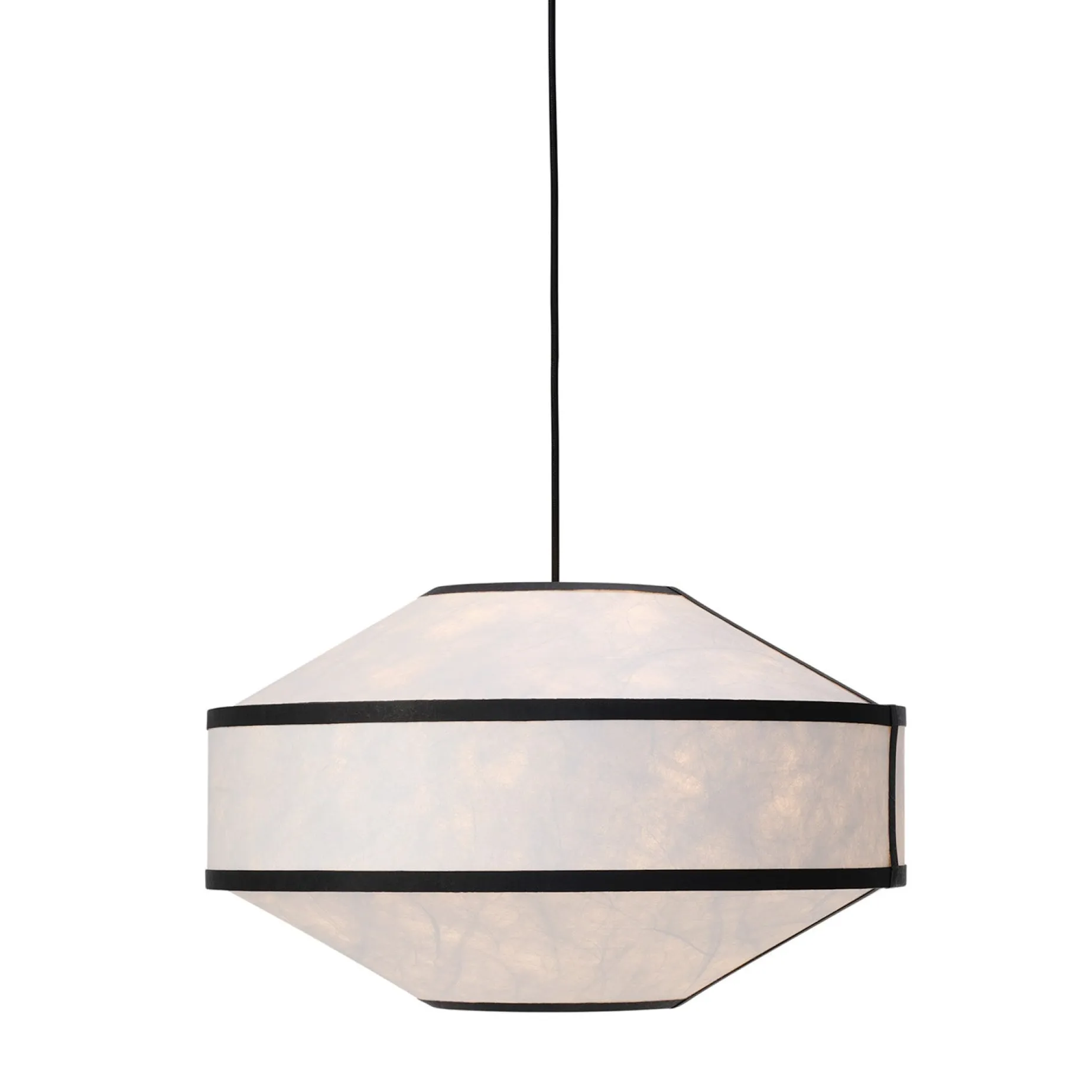 Kite pendant ⌀75 | white and black tyvek