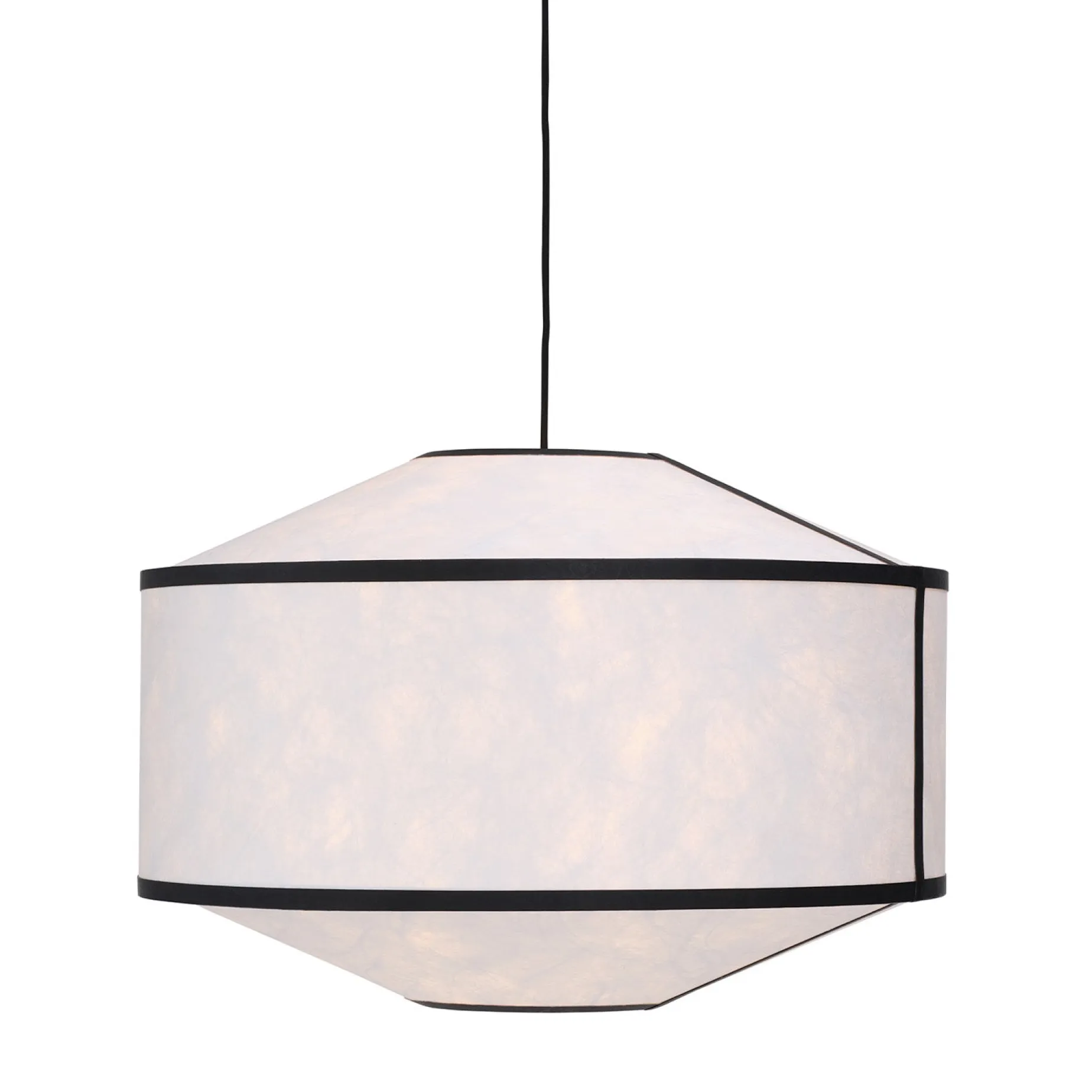 Kite pendant ⌀55 | white and black tyvek