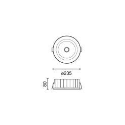Kobo 15W recessed ø23 IP65 | white / 100º