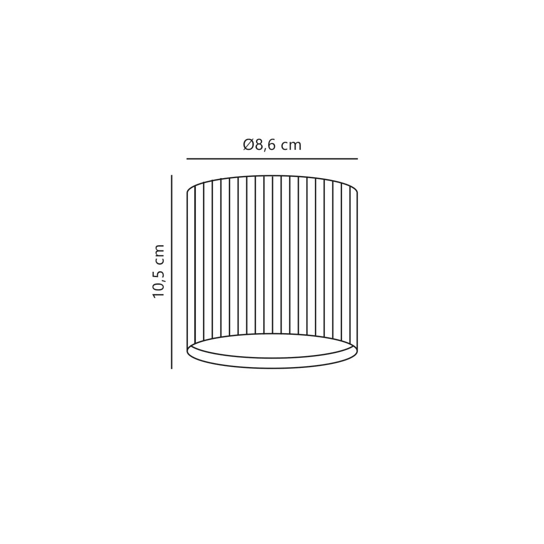 Kyklop ripple ceiling IP54 | black