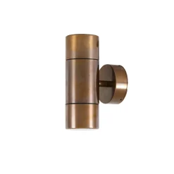 Lana brass wall light IP65 | antique brass