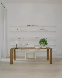 Lantern table | white