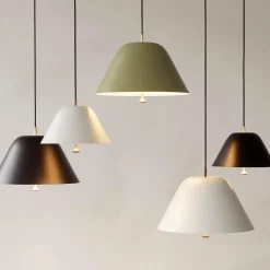 Levitate pendant ⌀28-40 | sage green and brass
