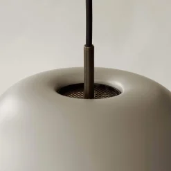 Levitate pendant ⌀28-40 | sage green and brass