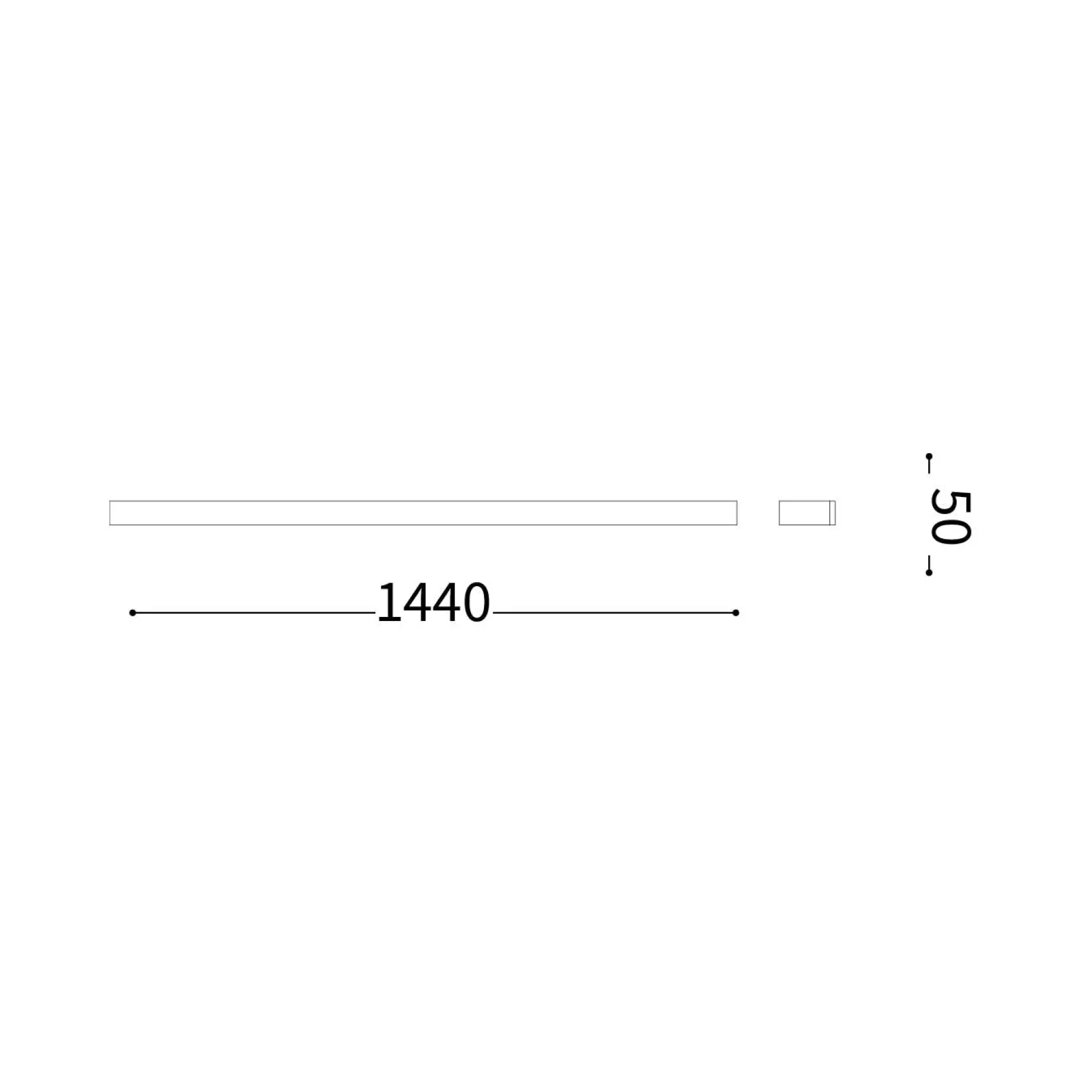 Linea wall 104-144 IP | black