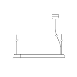 Linear pendant lamp 169 | black