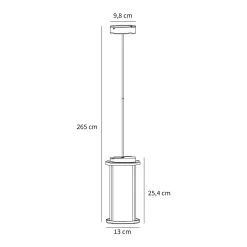 Linton pendant | galvanized