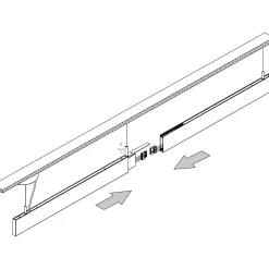 Linus linear pendant 120 | black