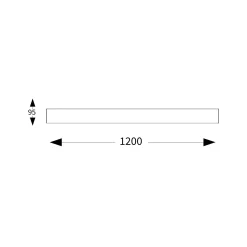 Linus linear wall | white