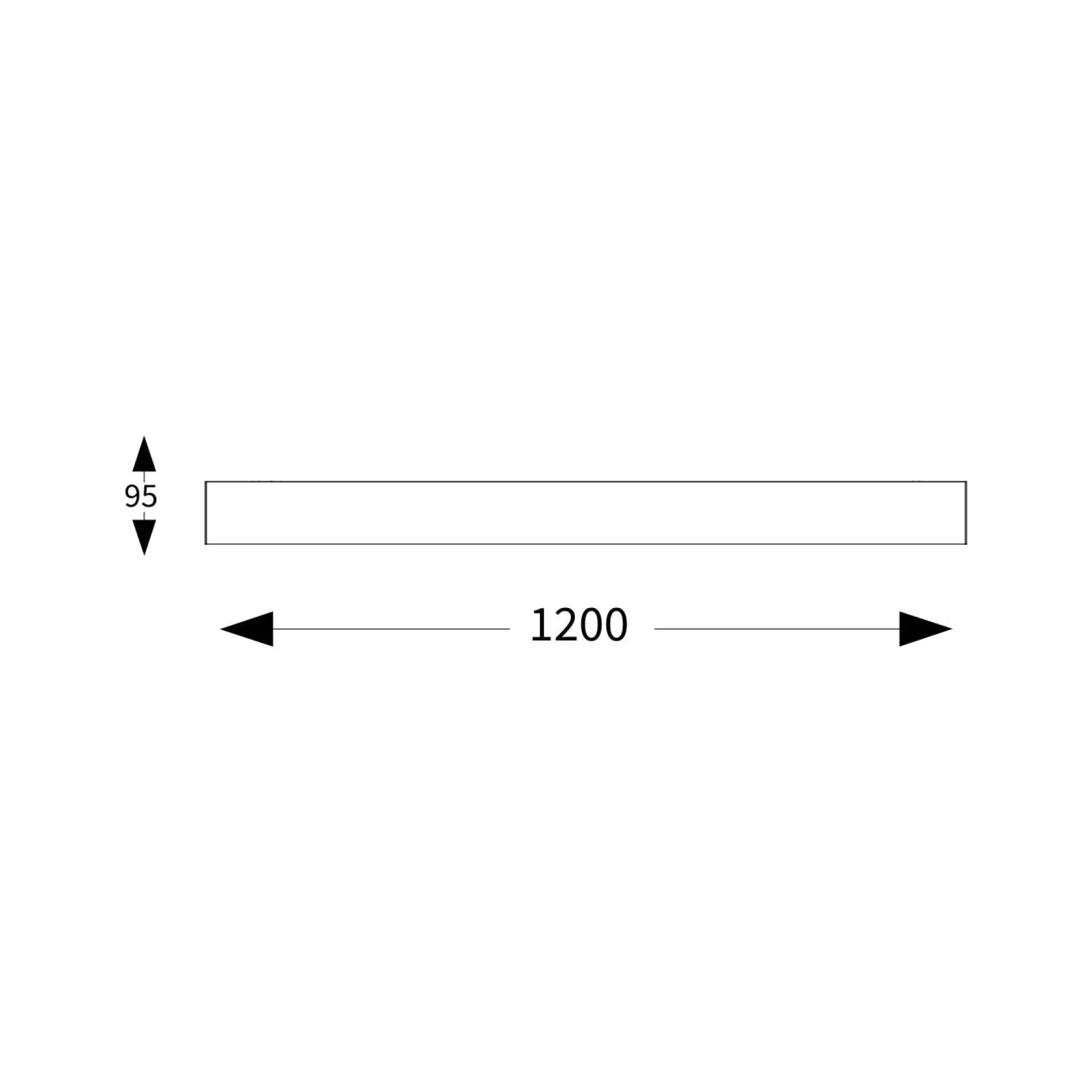 Linus linear wall | white