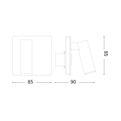 Lite recessed wall | white