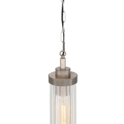 Louise pendant IP44 | antique silver