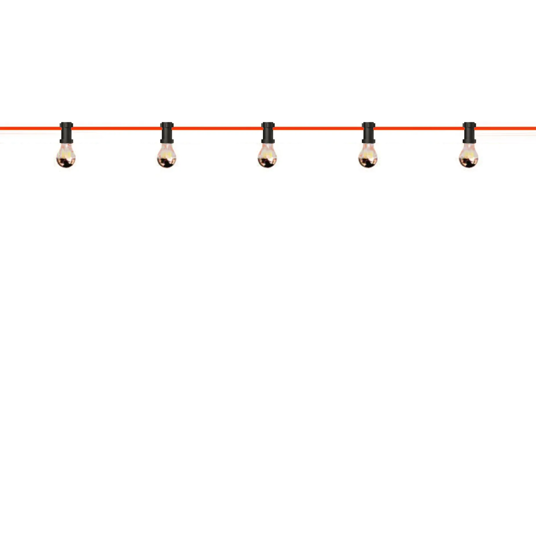 Lunet string light IP44 | black