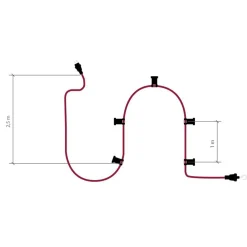 Lunet string light IP44 | black