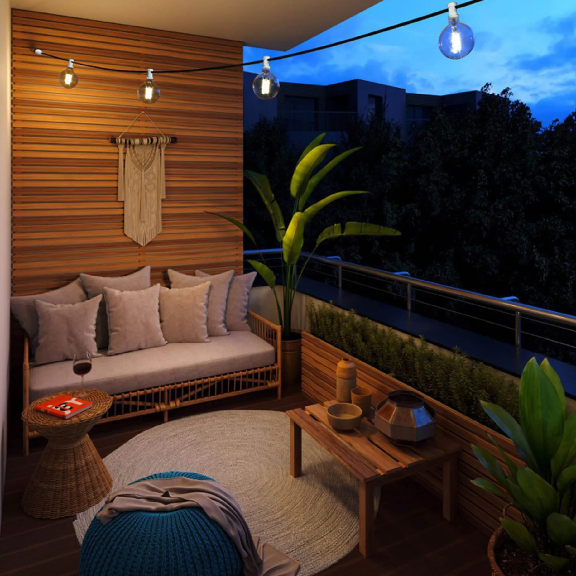 Lunet string light IP44 | black