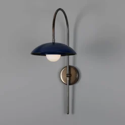 Marrakesh Arc w | antique brass and sapphire blue