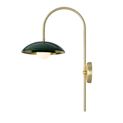 Marrakesh Arc w | satin brass and racing green